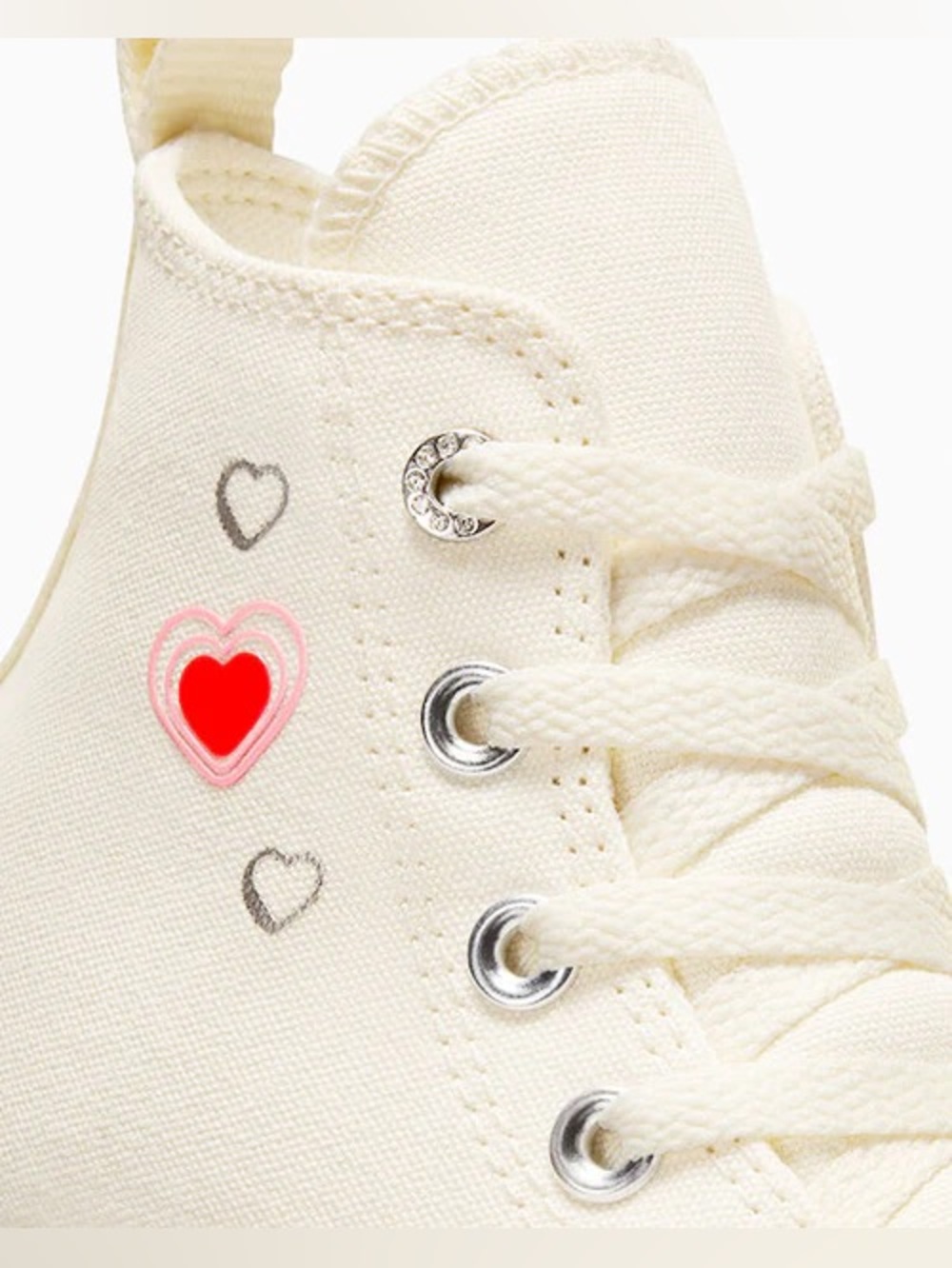 Converse Run Star Hike Platform High Y2K Heart Sneakers Women’s Size 8 - Picture 6 of 15